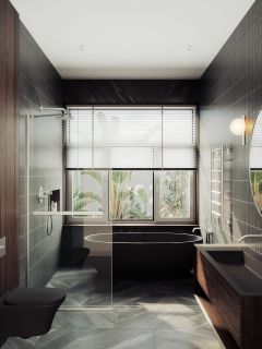 Душевая перегородка MaybahGlass MGD-726-5у 79см хром матовый